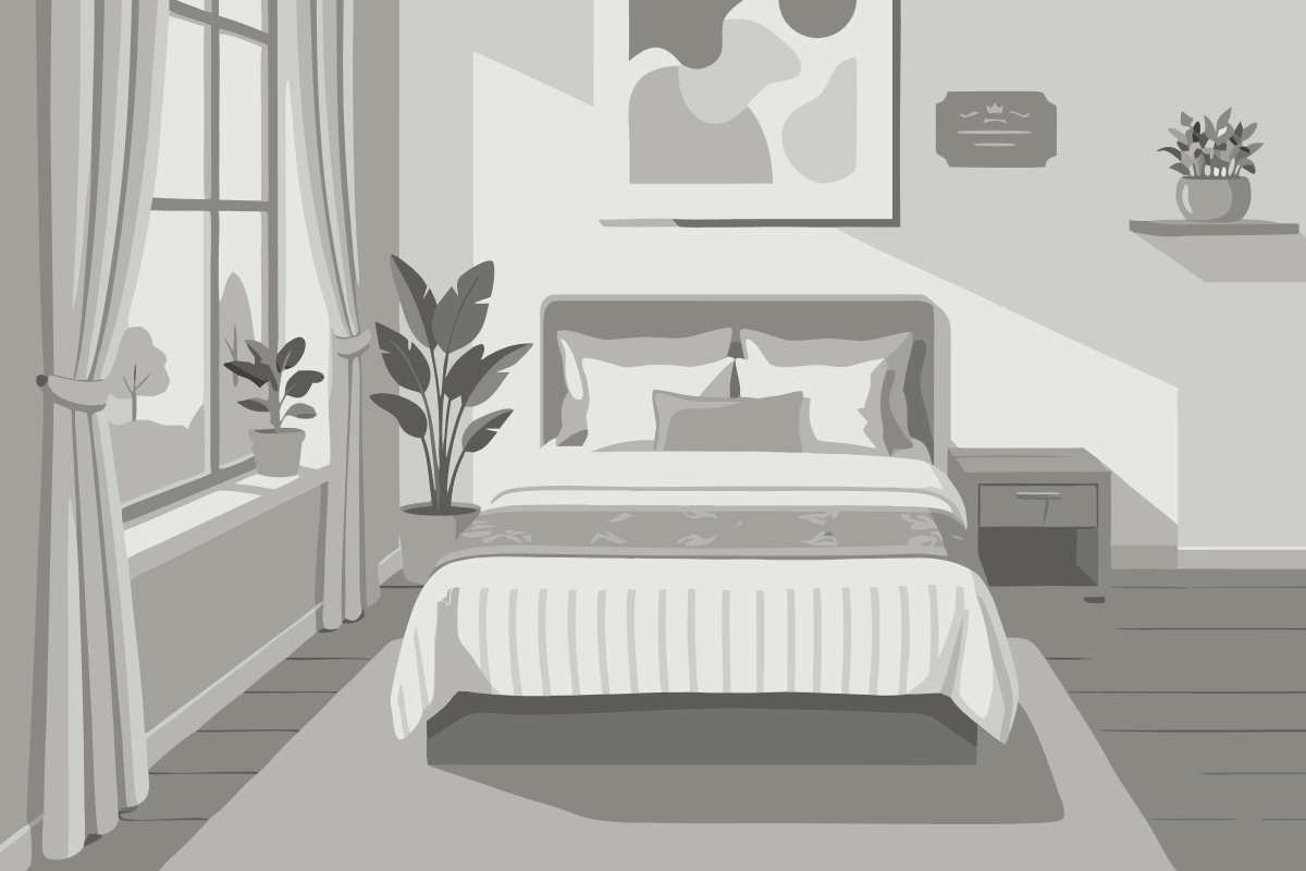Cama de Solteiro em Dormitório